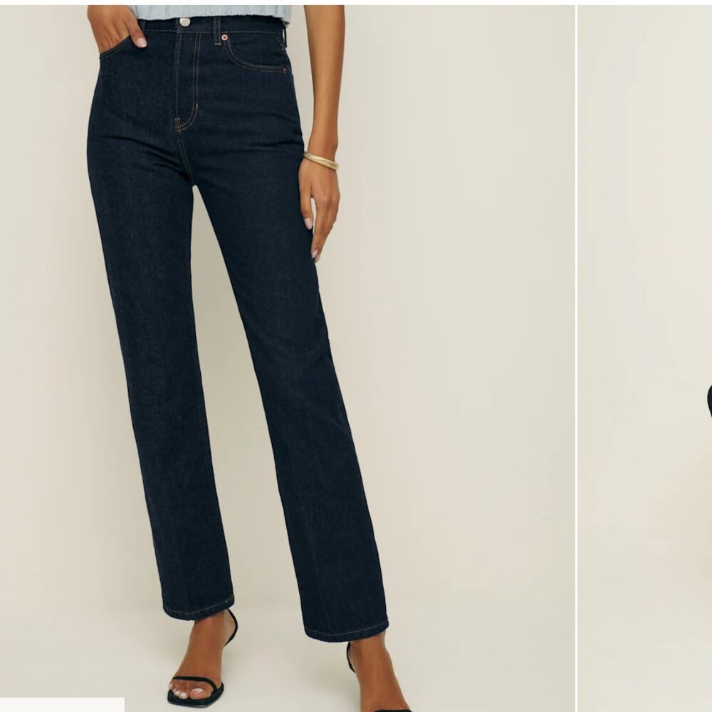 Reformation Cynthia High Rise Straight Jeans size 28